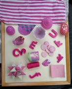 16th Mar 2025 - rainbow pink flat lay