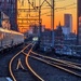 Follow the tracks to the sunset