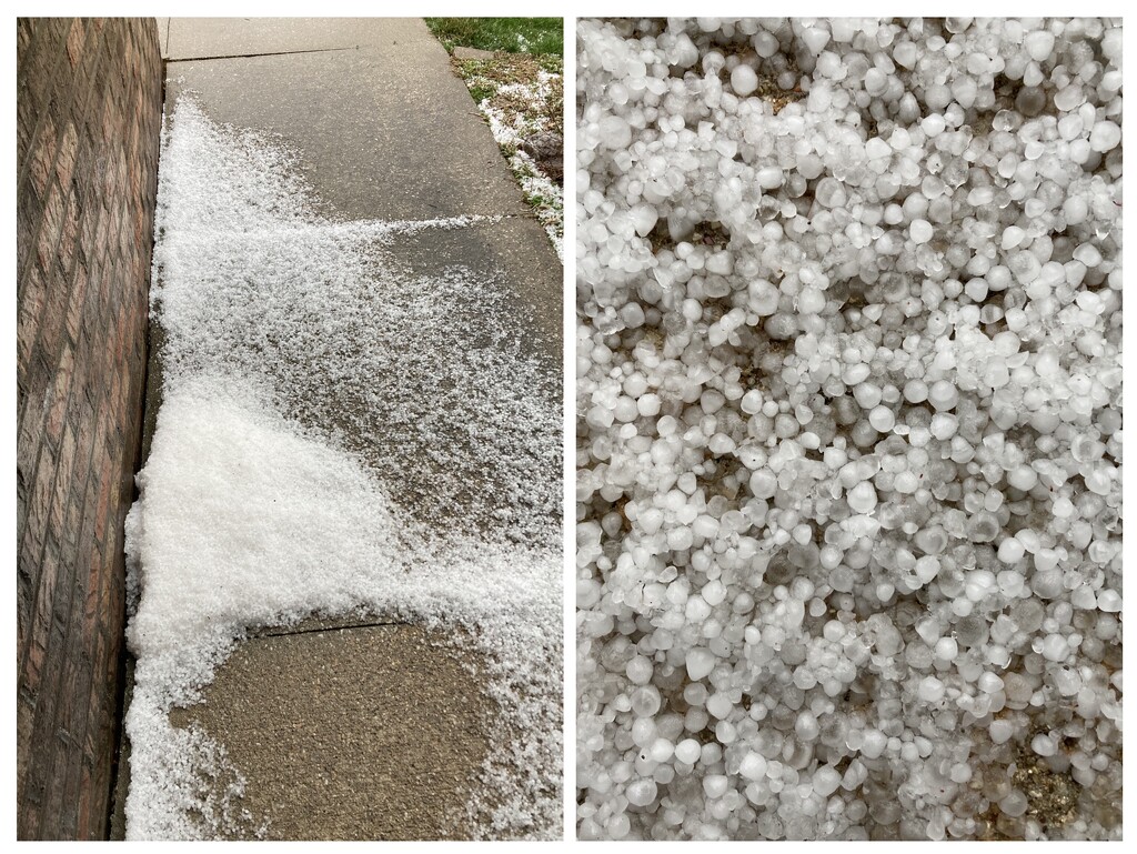 Pea size hail  by illinilass
