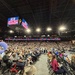 My husband in the crowd at the AOC/Bernie rally yesterday