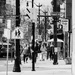 City sidewalks, busy sidewalks