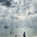 Sun’s Rays through the Heat Haze