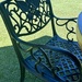 Heart in a chair. 