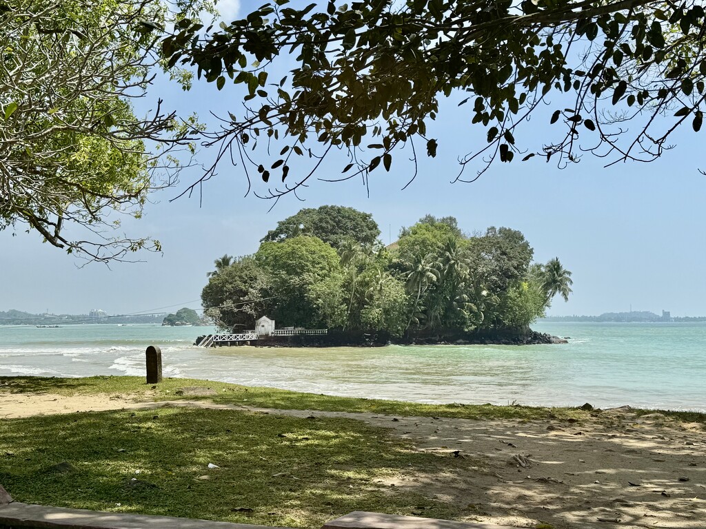 The island in Weligama bay.  by cocobella