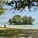 The island in Weligama bay. 