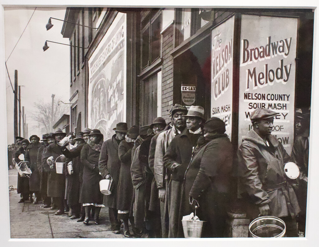 Margaret Bourke-White: Fresh Water Line, Flood Victims, Louisville, 1937 by eudora