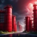 Red industrial...