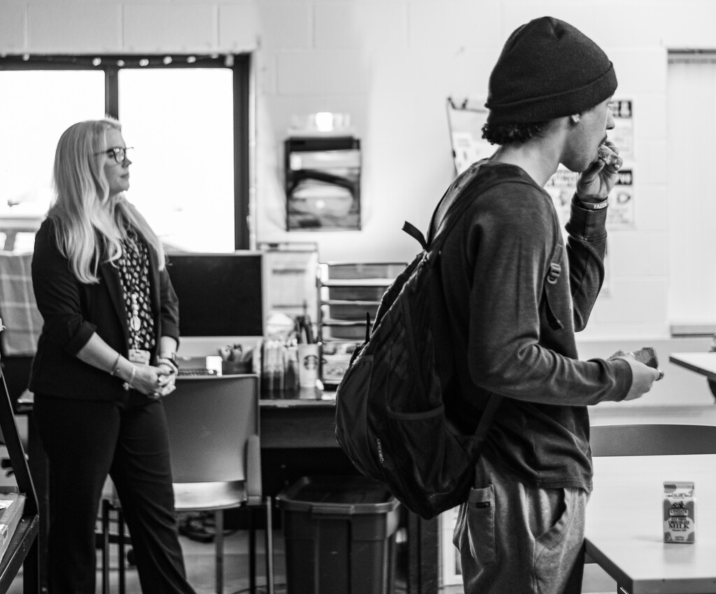 Student and Art teacher by darchibald