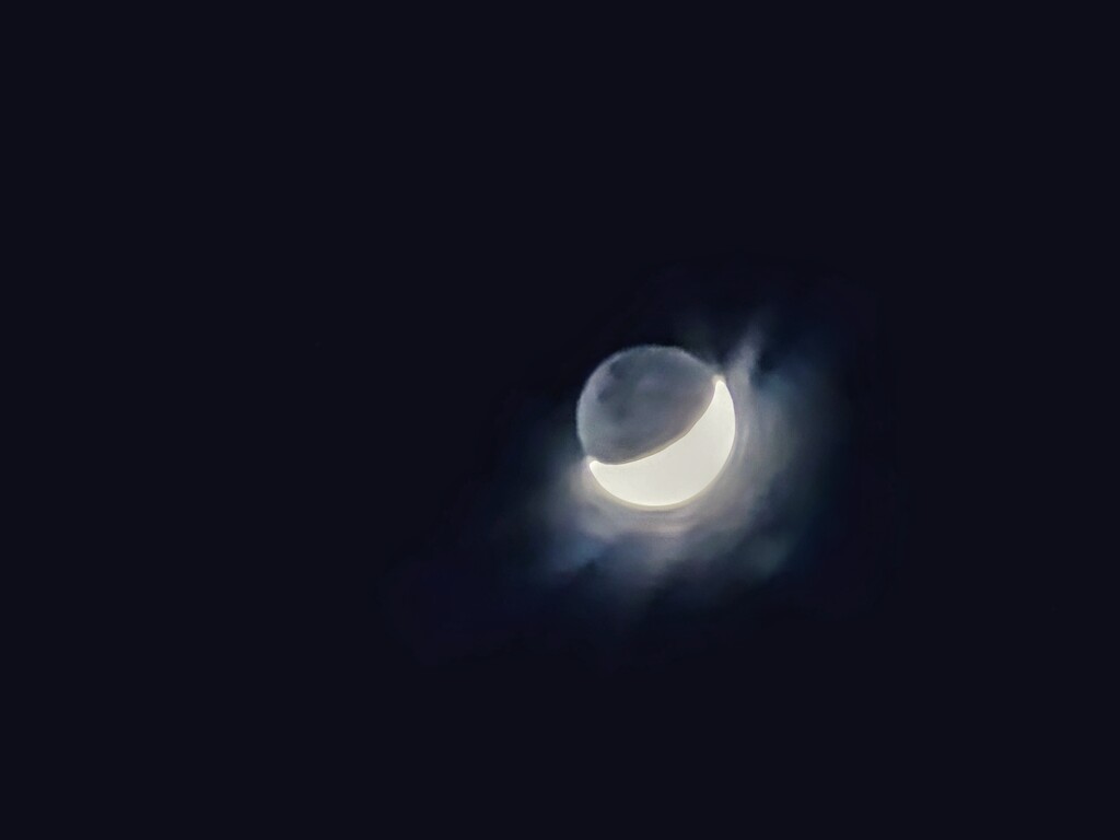 Waxing Crescent Moon  by topcat1701