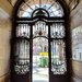 The wrought iron gate