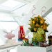 flowers and glass 