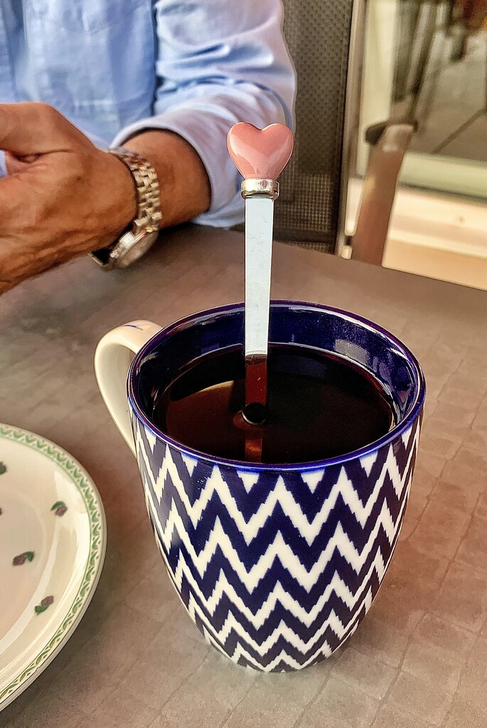 A pink heart in my tea.  by cocobella