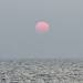 Pink sun. 