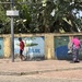 Walking in Colombo. 