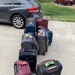 Waiting for our transportation to airport 