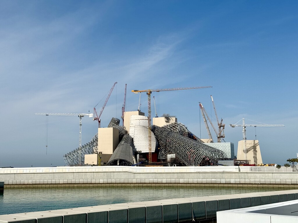 Guggenheim museum in the making.  by cocobella