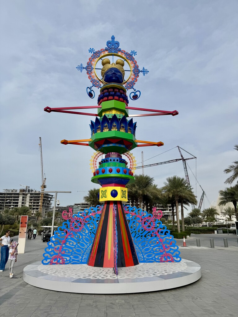 Art in front of the Louvre Abu Dhabi.  by cocobella