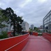 Red bridge from the top