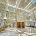Blue chandeliers. 