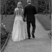 A quiet moment for the bride and groom  