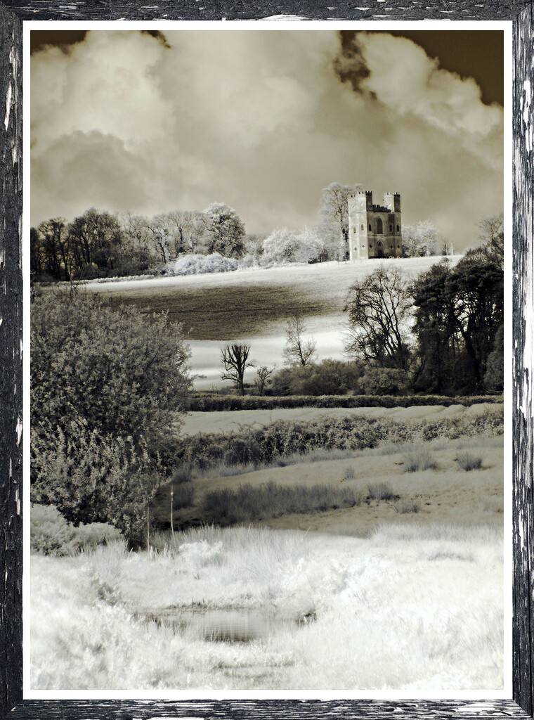 POWDERHAM CASTLE IR FRAMED by sjc88