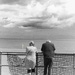 Looking out to sea.