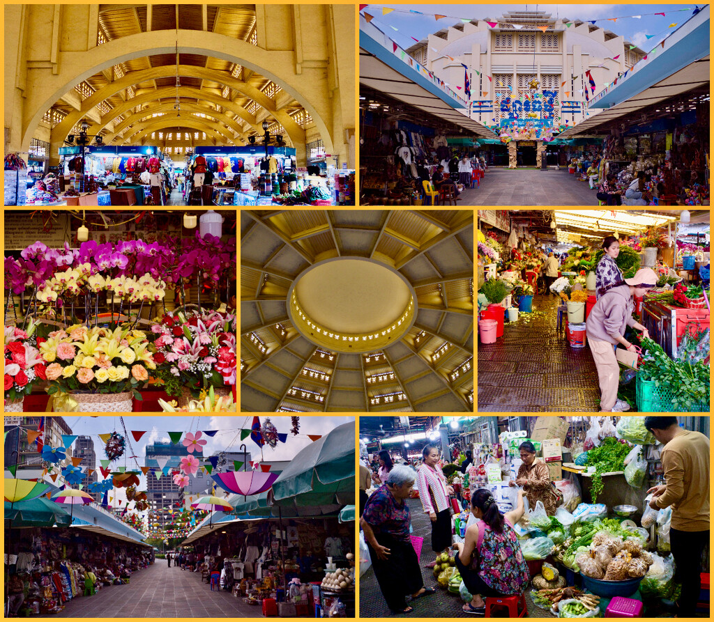 Central Market, Phnom Penh by merrelyn