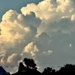 Summer-like clouds at the beach