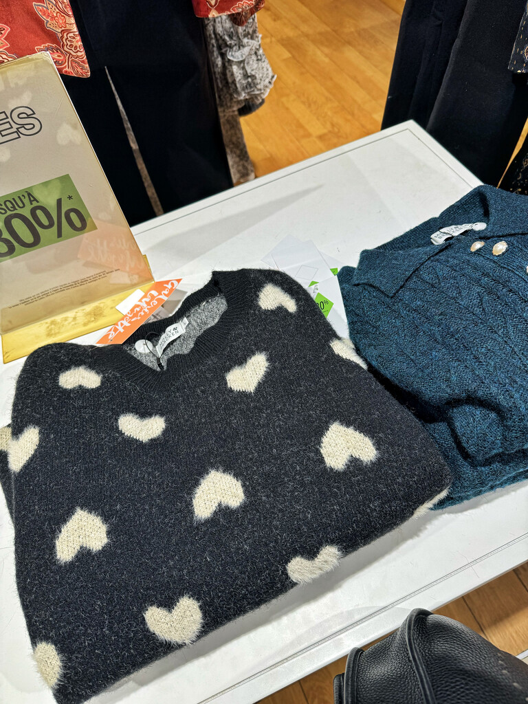 Pullover with hearts.  by cocobella