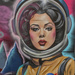 Street Art : SpaceWoman
