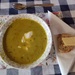 Home made Pea and Mint soup