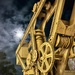 100 year old crane at old railway workshop. 