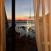 From the window. 