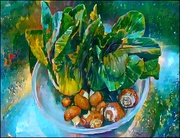 12th May 2025 - Bok Choy and Mushrooms in the Sink