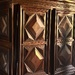 Midday sun shining on the armoire…