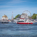 Busy harbour on Constitution Day