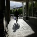 walking into light