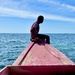 On the boat. 