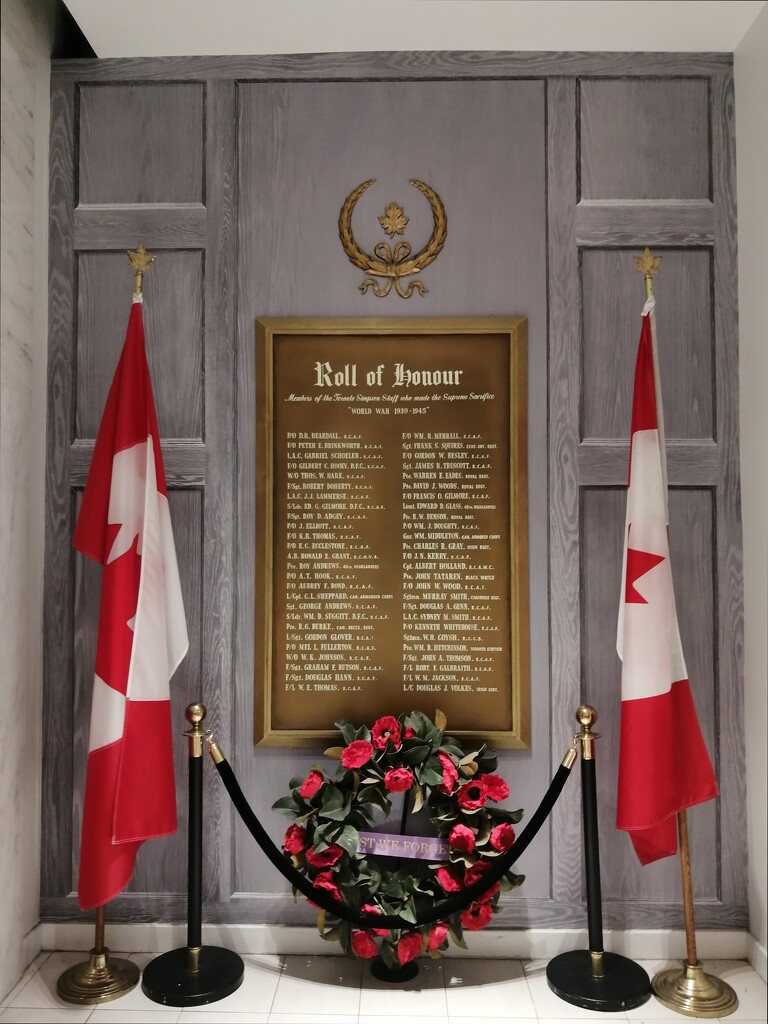 Hudson's Bay Flagship War Memorial by princessicajessica