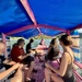 Family and friends on the boat. 