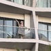 Alix waving. 