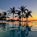Sunset by the pool. 