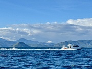 19th May 2025 - Boat and hills. 