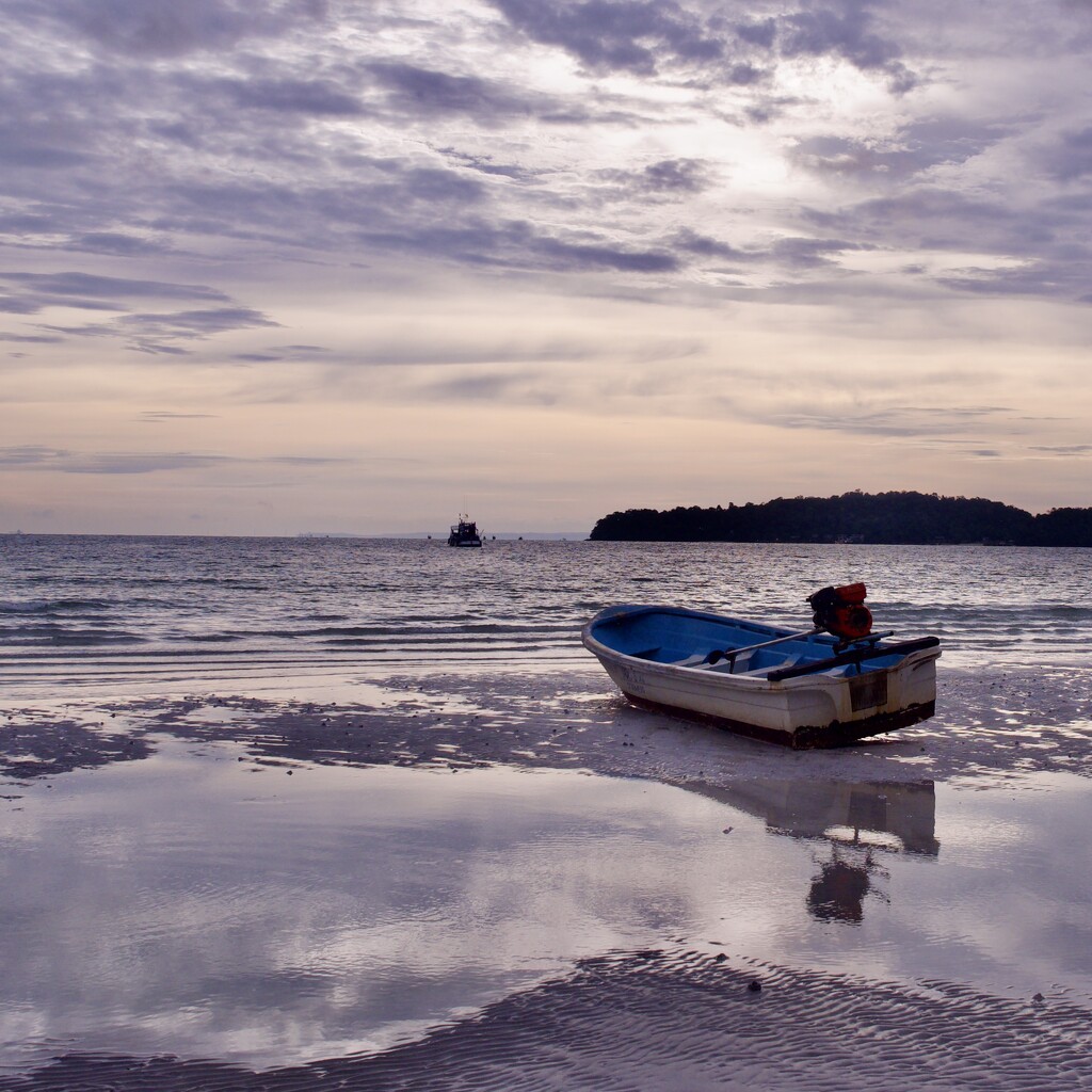 Early Morning Clouds And Reflections P5037418 by merrelyn
