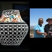 Acoma Pueblo Pot and artist Emil Chino with Charlie