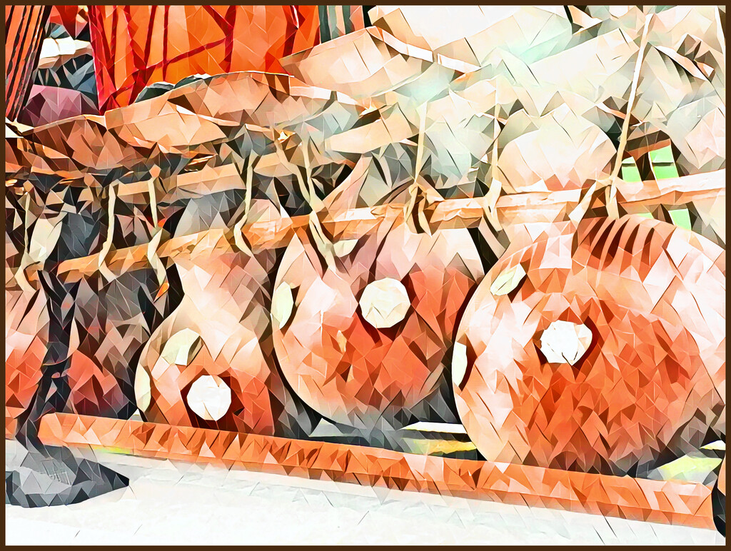 Percussion Gourds by olivetreeann