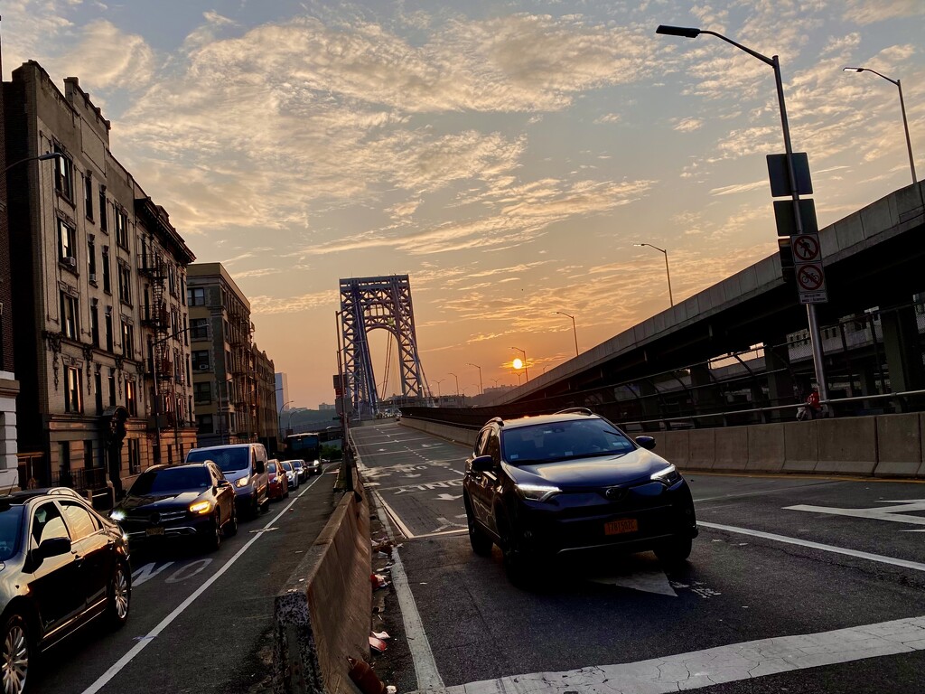 GWB sunset by sunnysveta