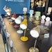 Lamps in a line