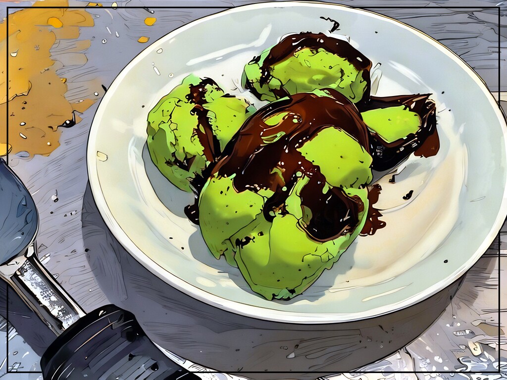 Chocolate (Syrup on) Ice Cream Day by olivetreeann