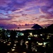 Pink and purple sunset. 